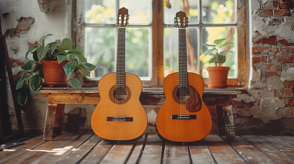 Guitare folk ou classique : comparatif pour néophytes