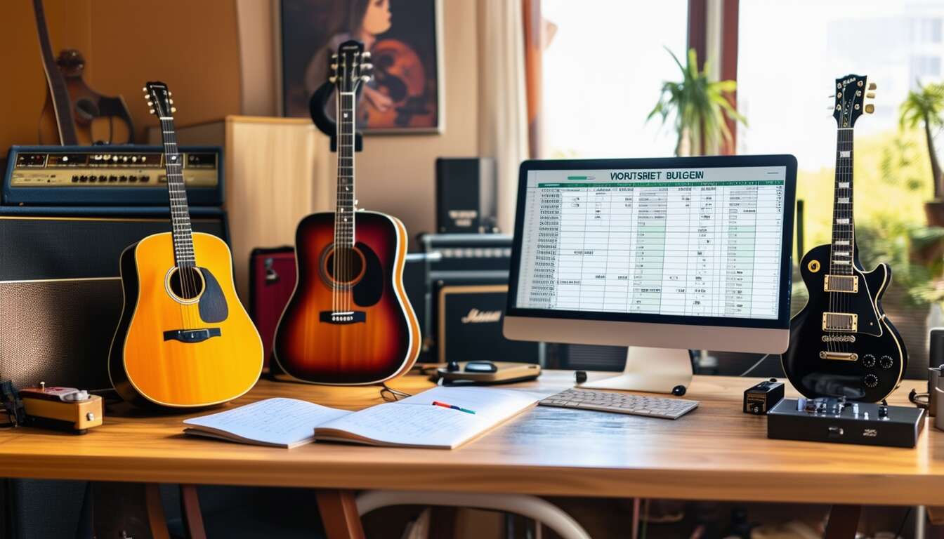 évaluer son budget et les accessoires nécessaires pour chaque type de guitare