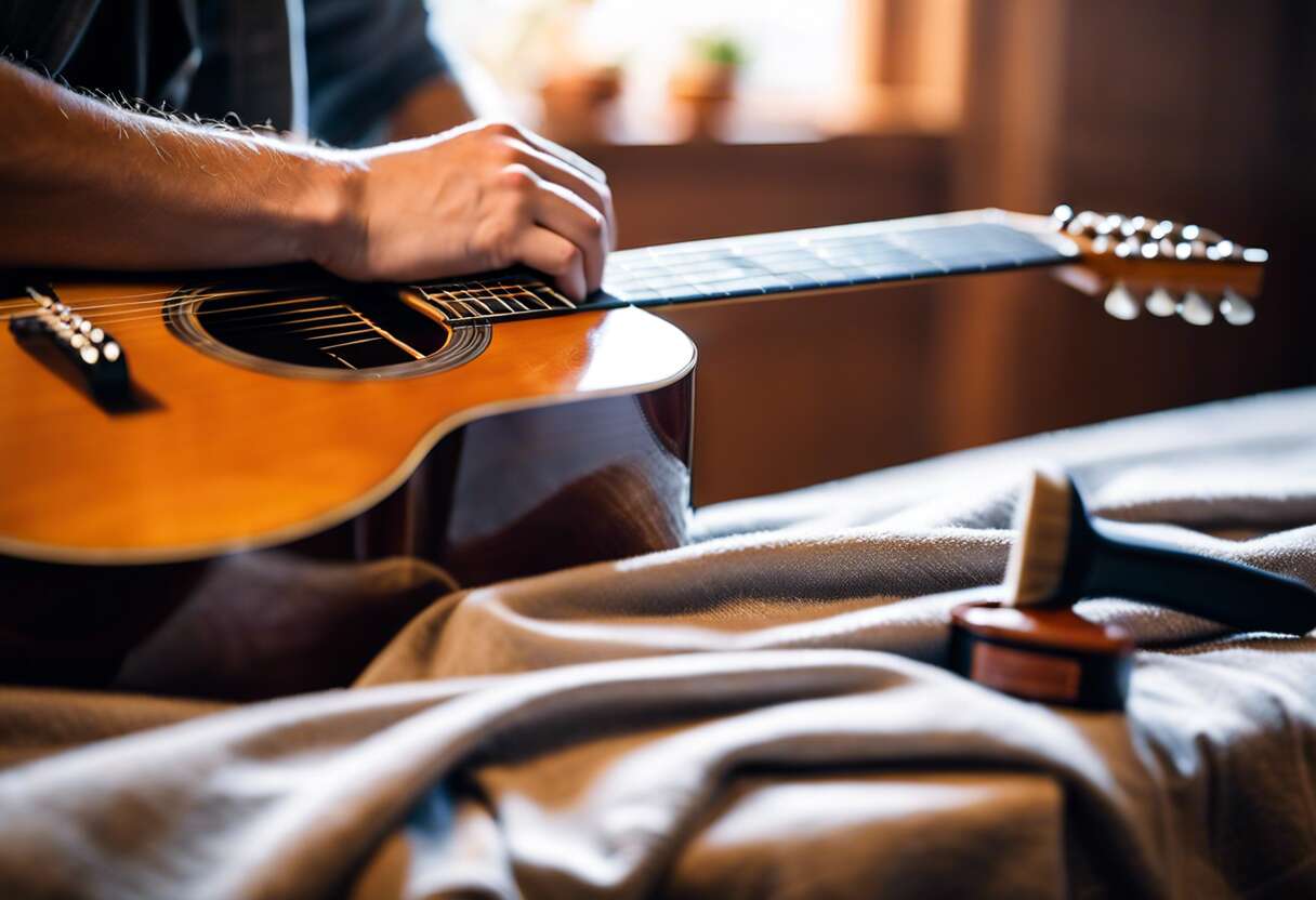 Guitares acoustiques : guide complet du nettoyage corporel