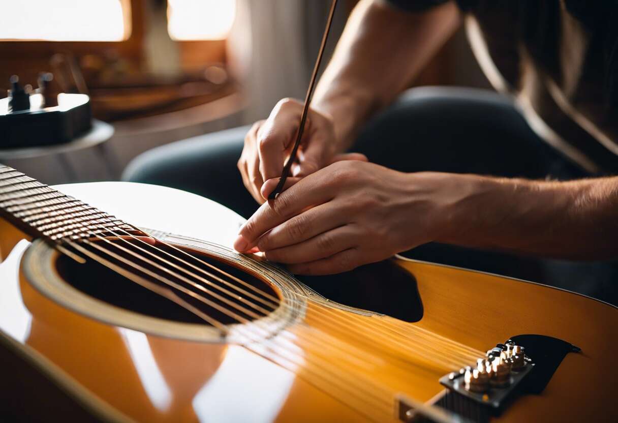 Installation facile : comment monter rapidement vos nouvelles cordes de guitare