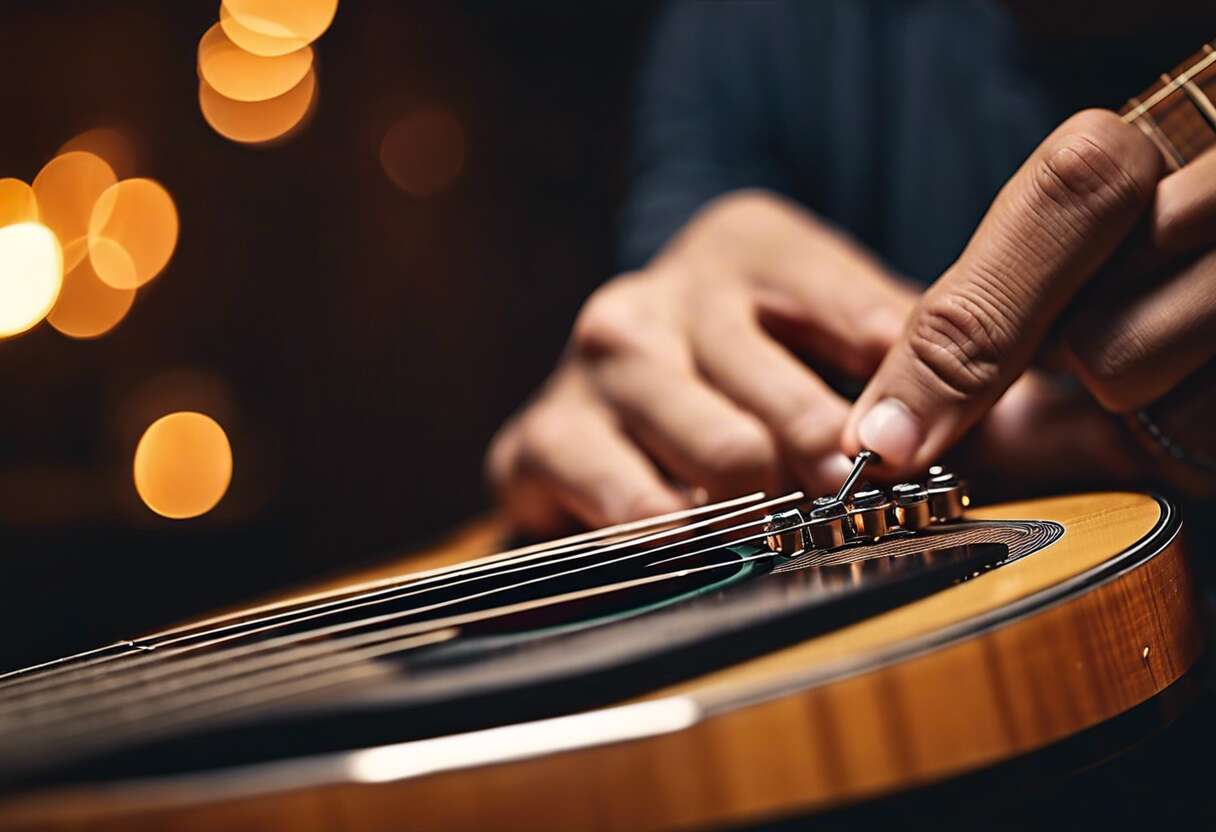 Comprendre le tirant des cordes de guitare : une initiation essentielle