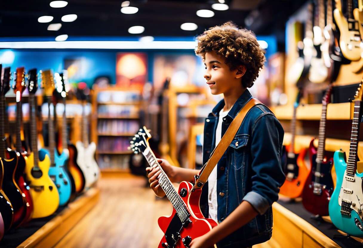 Les critères essentiels pour choisir une guitare électrique adaptée aux plus jeunes