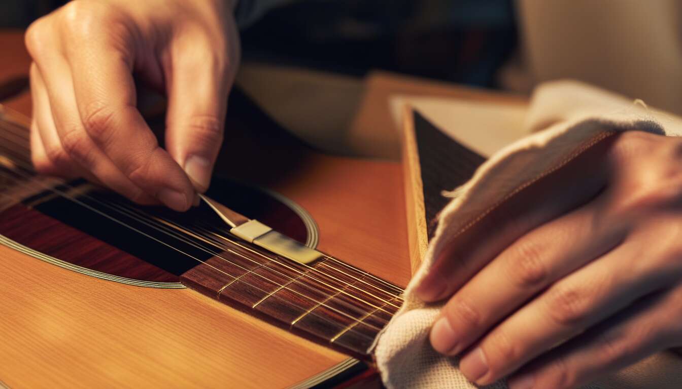 Les étapes simples pour appliquer l'huile de lin sur votre touche de guitare
