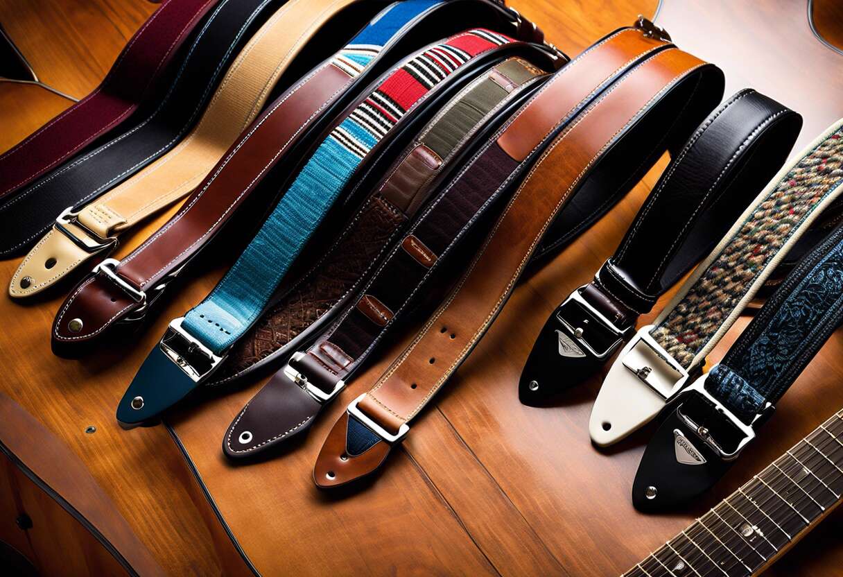 Choisir sa sangle de guitare : matières et caractéristiques à privilégier