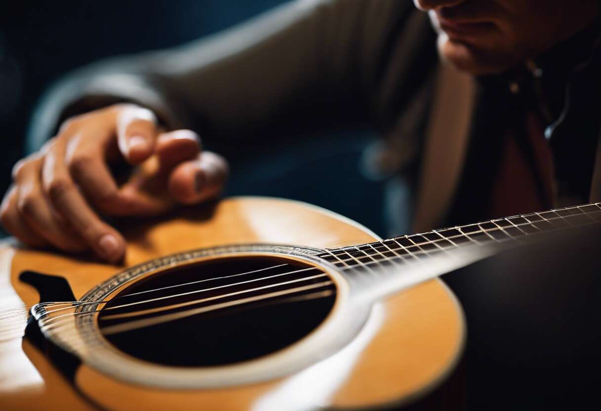 L'art du fingerpicking sur une guitare 12 cordes